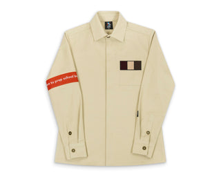 Khaki American Prep Button Up Shirt (Made To Order) - Arius Juan