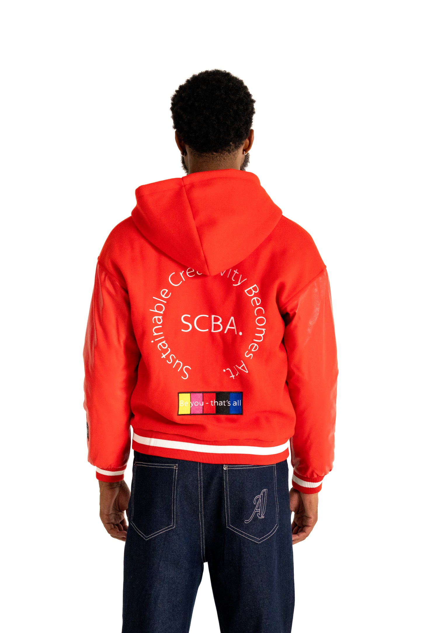 SCBA x Arius Juan Cropped Slim Fit Bomber Jacket (Pre-Made)