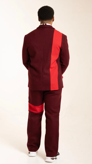 Crimson American Prep Trousers (Made To Order) - Arius Juan